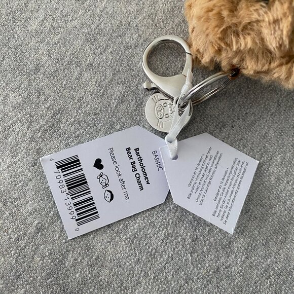 NWT Jellycat Bartholomew Bear Bag Charm 100% Authentic - Picture 8 of 14